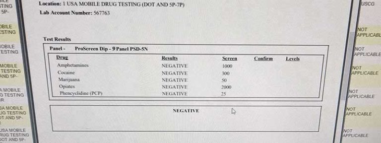 quest diagnostic sf drug testing
