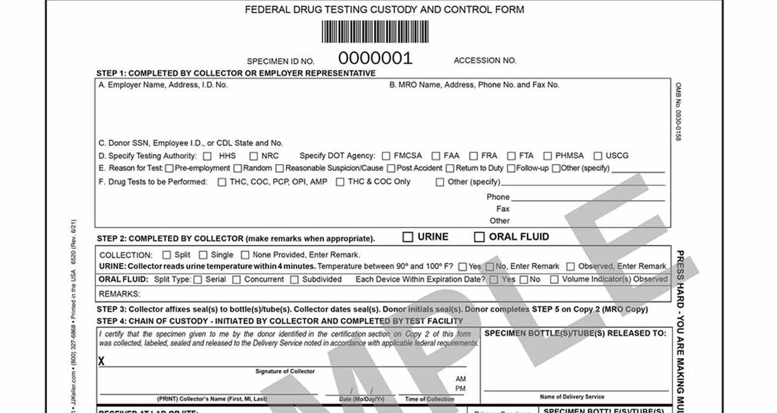 What Is The DOT Chain Of Custody USA Mobile Drug Testing